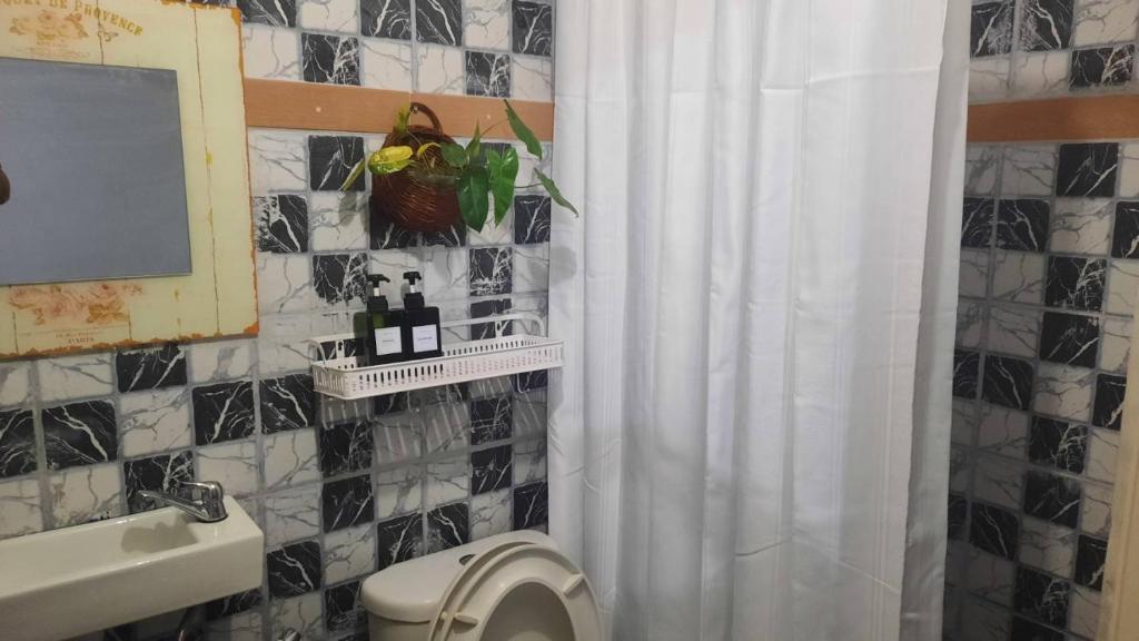Koupelna v ubytování Bann Kam B&B