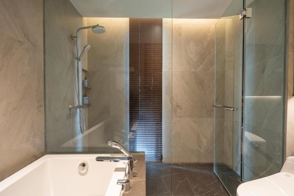 Koupelna v ubytování Walton Suites Sukhumvit