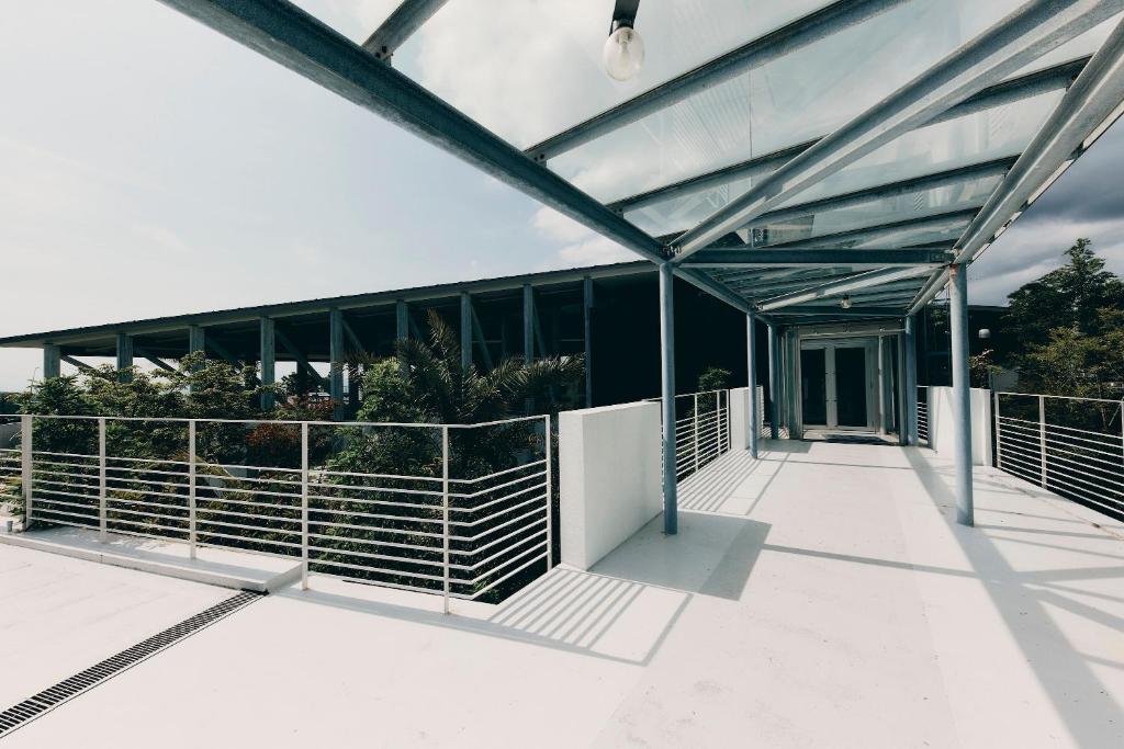 Balkón nebo terasa v ubytování BOTANICAL POOL CLUB