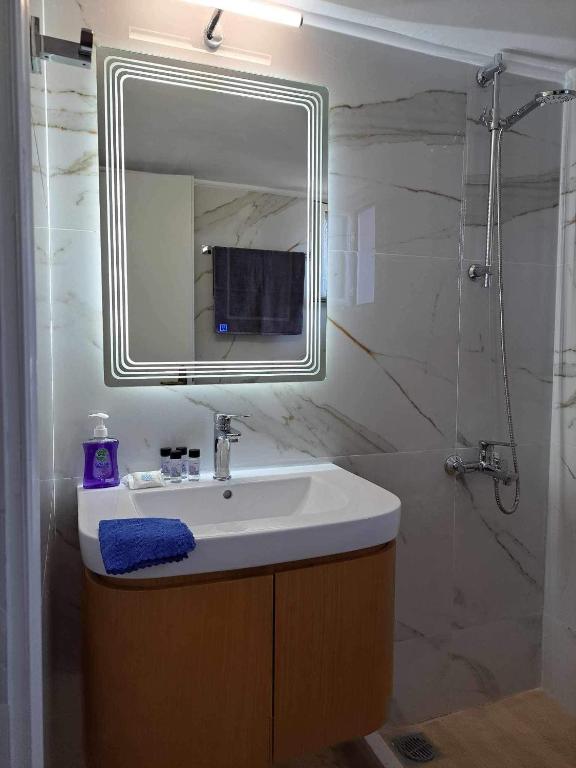 Koupelna v ubytování MVM rooms