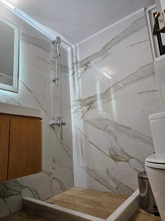 Koupelna v ubytování MVM rooms
