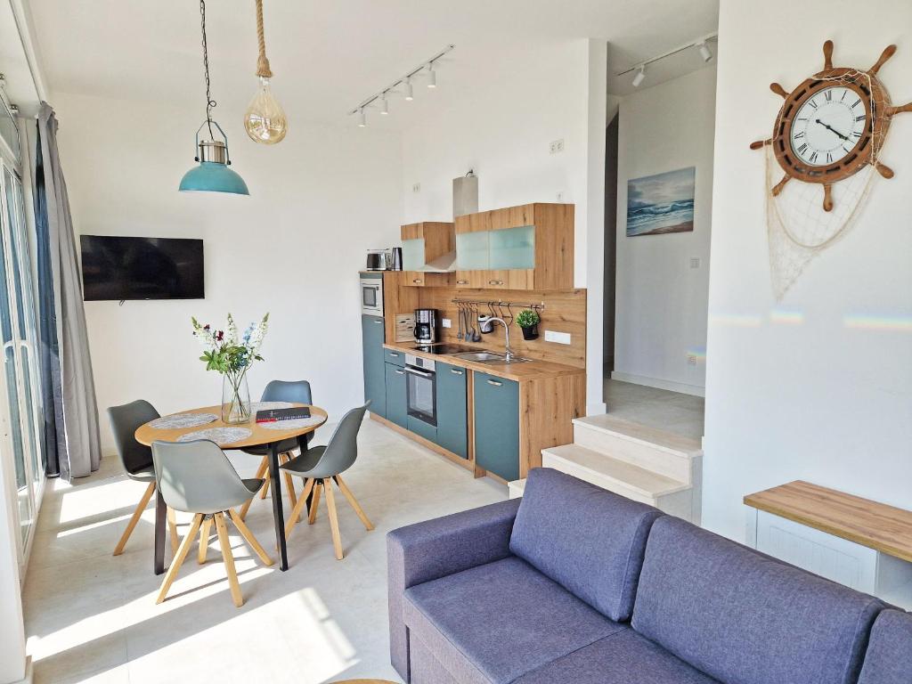 Kuchyň nebo kuchyňský kout v ubytování Villa Küstenperle, Meerblick-Appartements