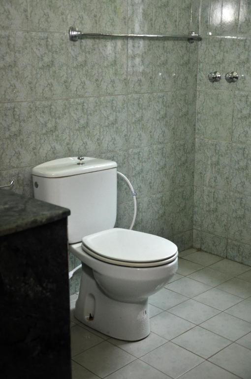Koupelna v ubytování Sobaya Hotel