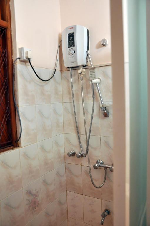Koupelna v ubytování Sobaya Hotel