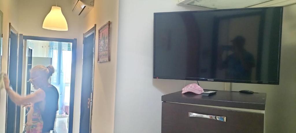 TV a/nebo společenská místnost v ubytování Puffetta