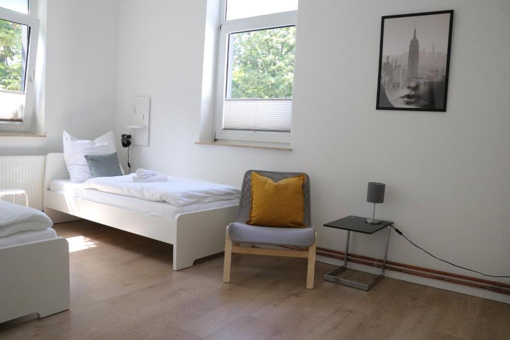 Postel nebo postele na pokoji v ubytování Schlafkonzept Hannover