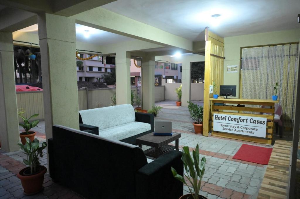 Posezení v ubytování Hotel Comfort Caves