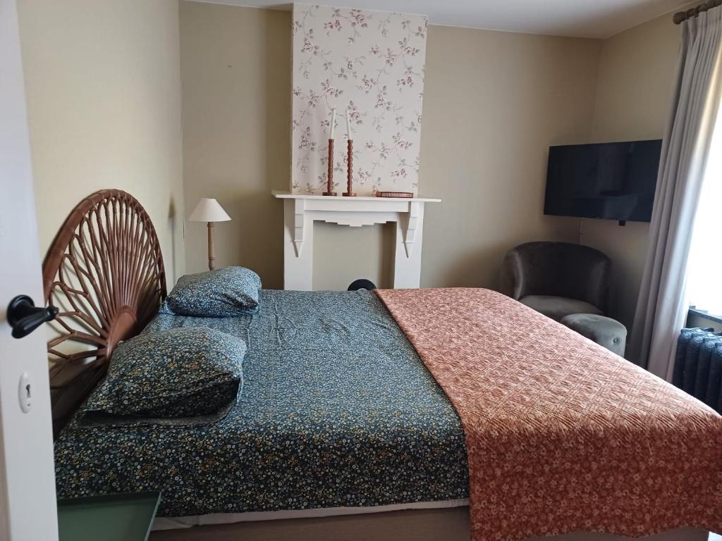 Postel nebo postele na pokoji v ubytování Bed and breakfast Mooi Achel