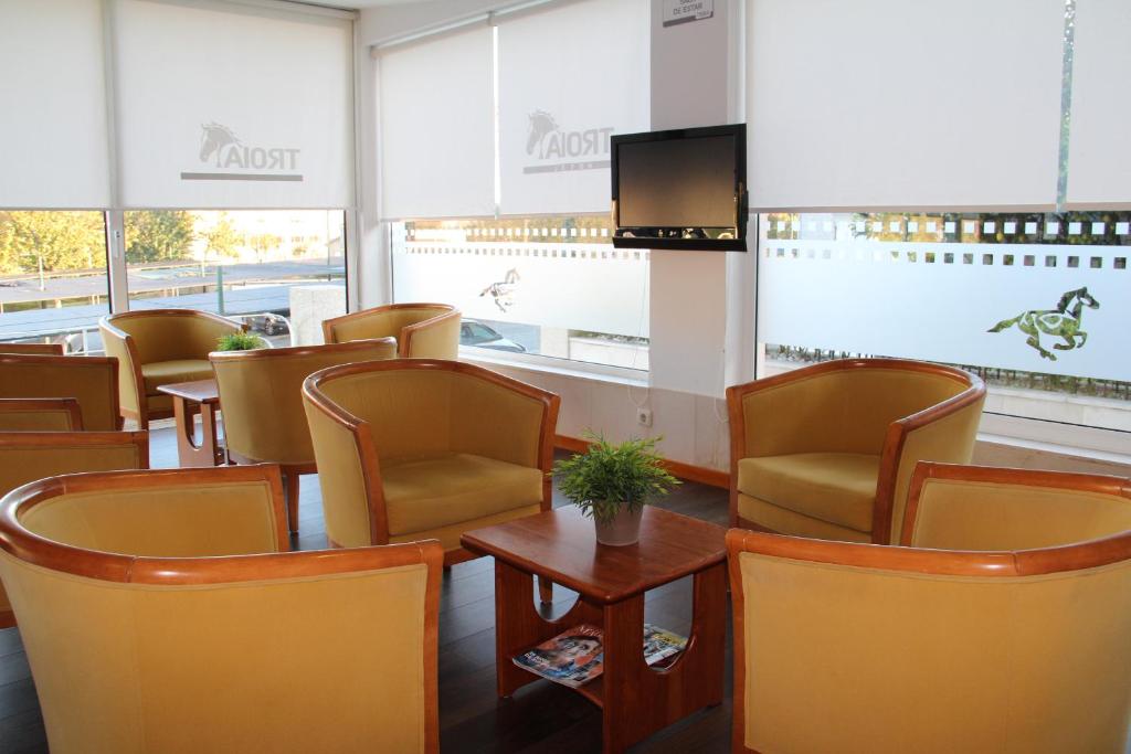 Posezení v ubytování Troia Hotel