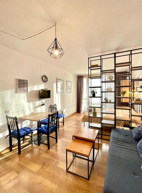 Posezení v ubytování Flat in Bakuriani