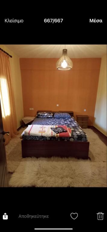 Postel nebo postele na pokoji v ubytování Καραναστάση