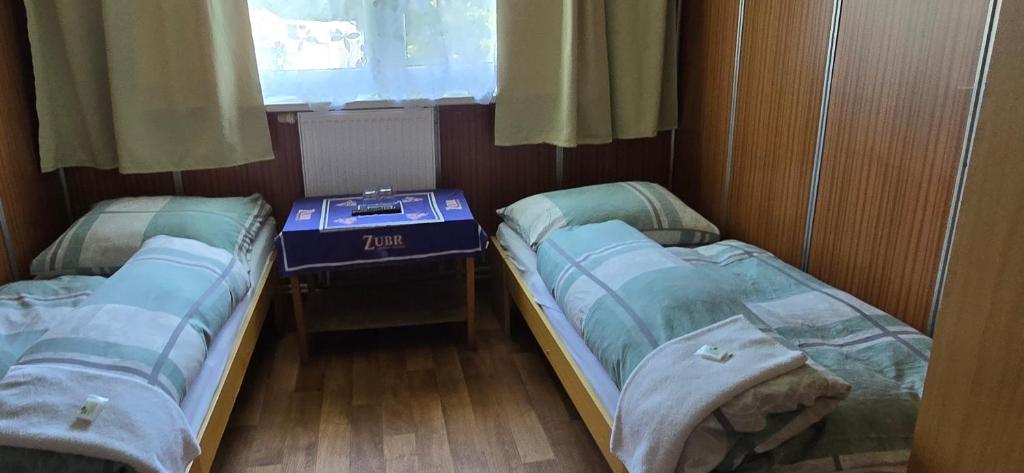Postel nebo postele na pokoji v ubytování Motorest u Janíčkov