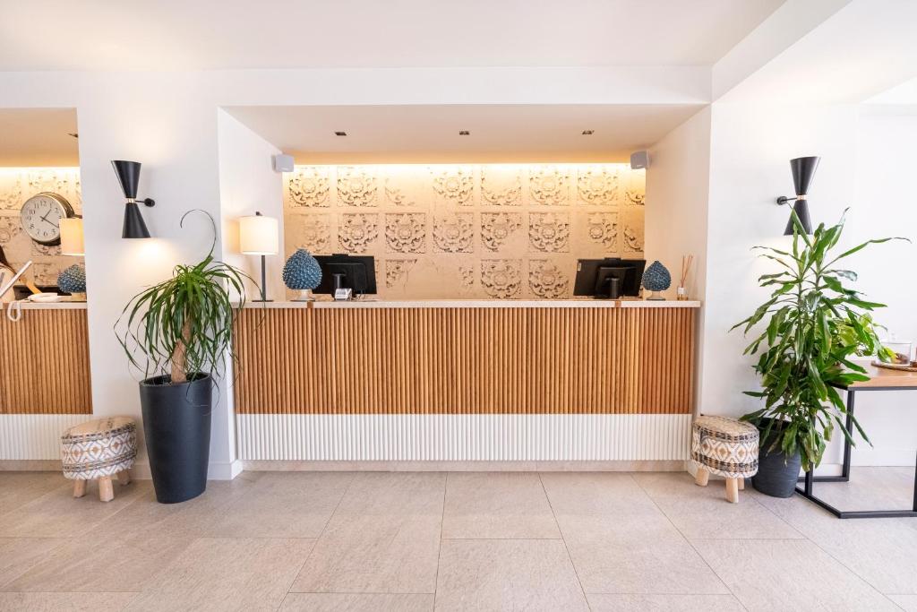 Vstupní hala nebo recepce v ubytování Mangia's Pollina Resort