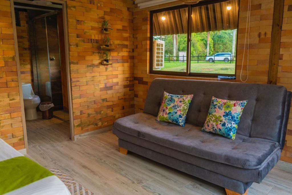 Posezení v ubytování Glamping Villas del Llano