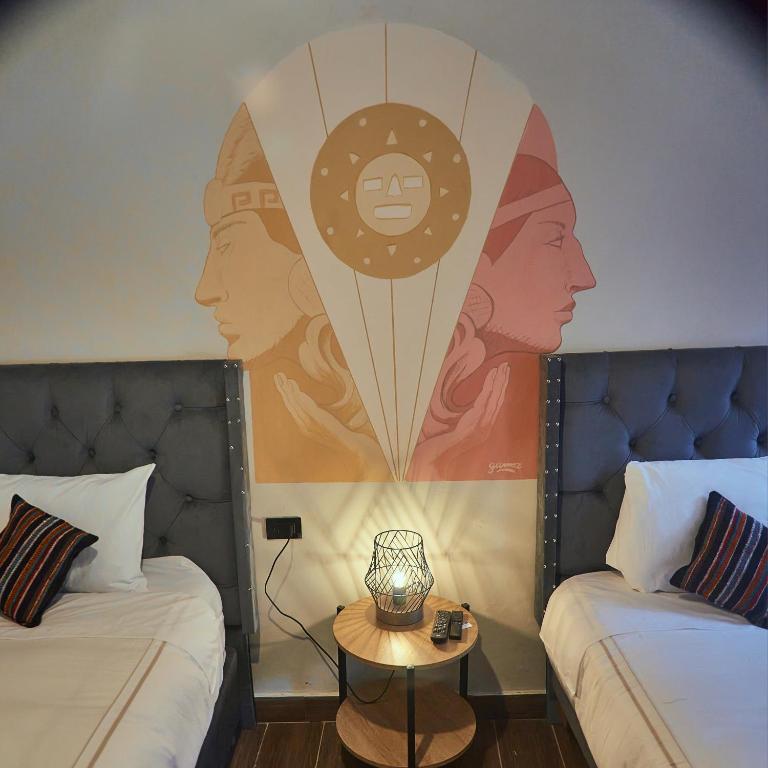 Krevet ili kreveti u jedinici u okviru objekta Way Kap Hostel Cusco