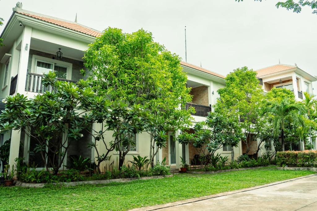 Zahrada ubytování Siemreap Green Residence