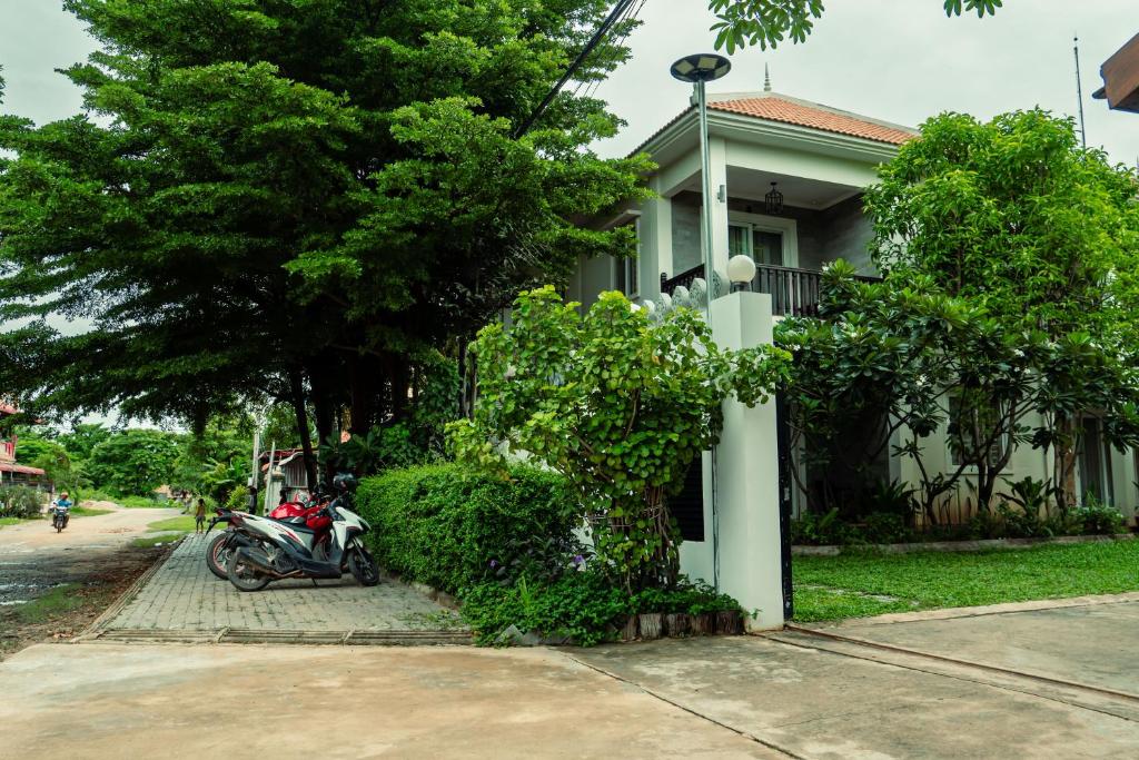 Zahrada ubytování Siemreap Green Residence
