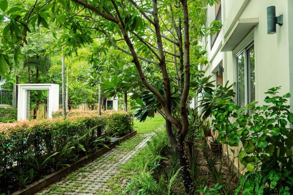 Zahrada ubytování Siemreap Green Residence