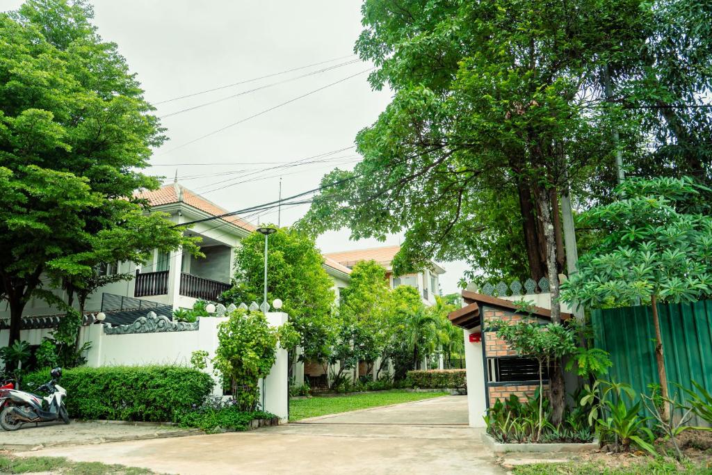 Zahrada ubytování Siemreap Green Residence
