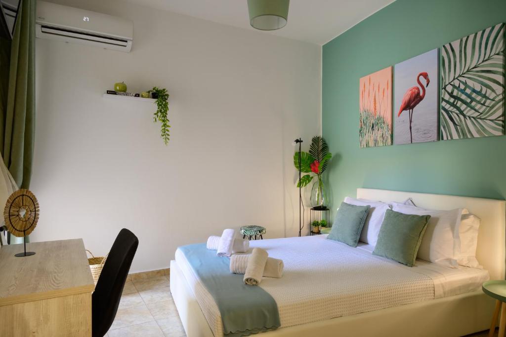 Postel nebo postele na pokoji v ubytování Secret home