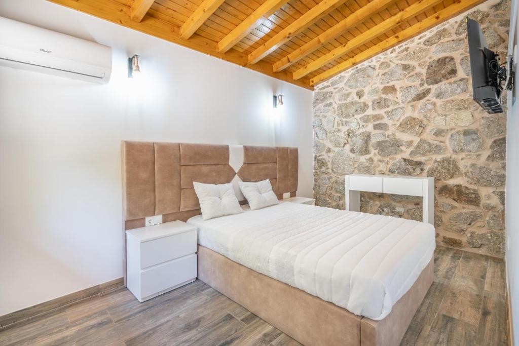 Postel nebo postele na pokoji v ubytování Moinhos do Coto