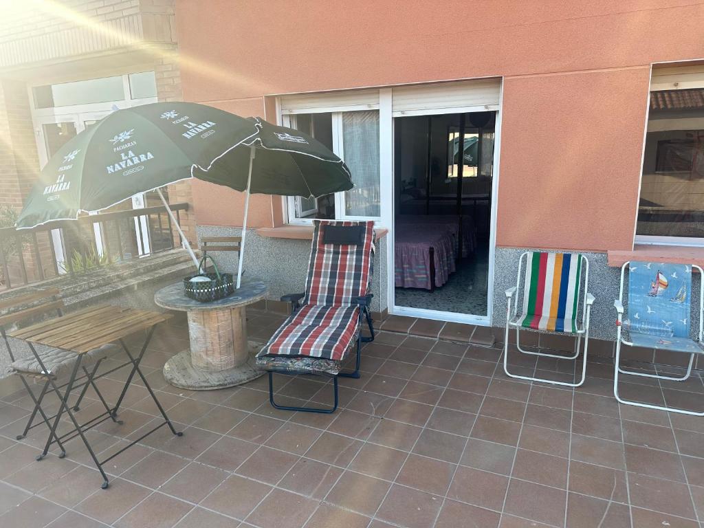 Patio nebo venkovní prostory v ubytování Casa javi etxea
