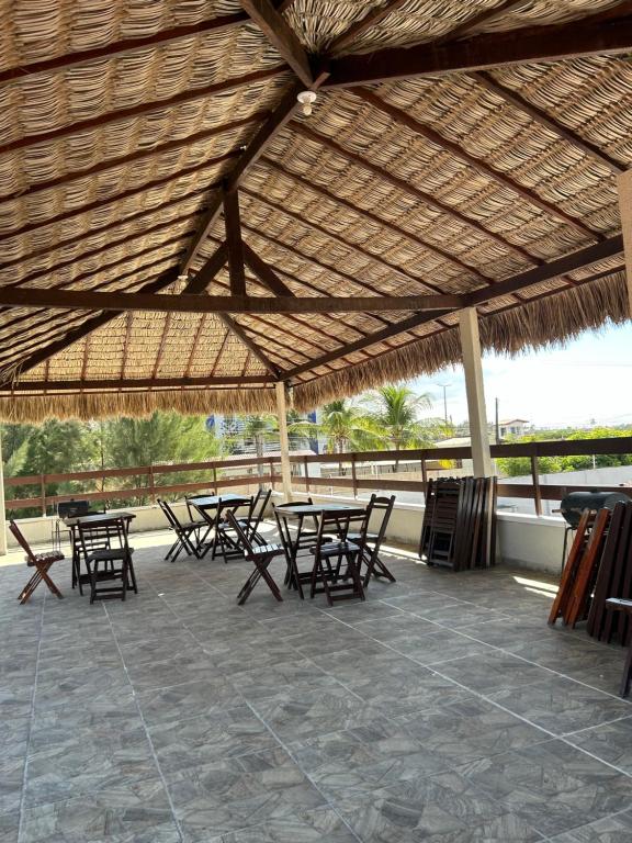 Restaurace v ubytování Pousada Lagoa Azul