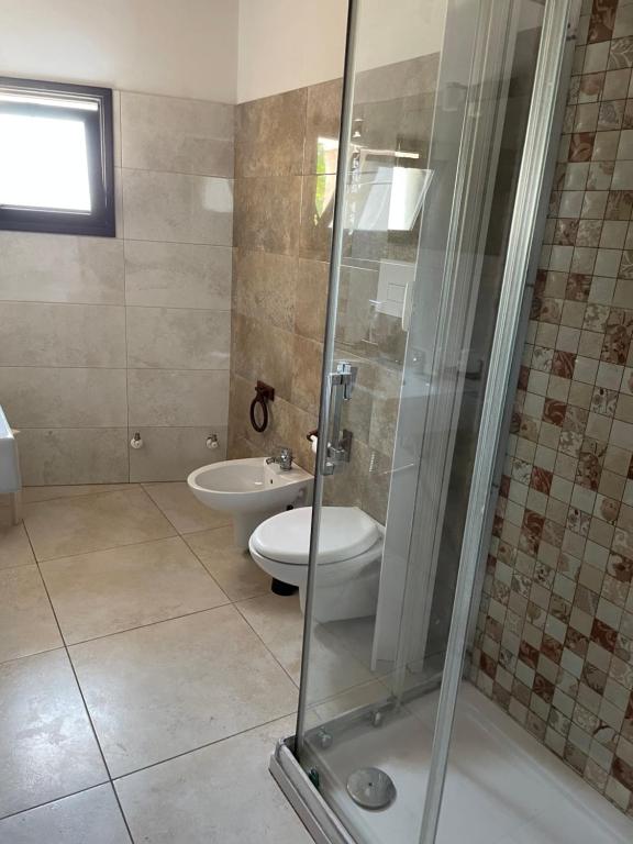 Koupelna v ubytování B&b Asterios