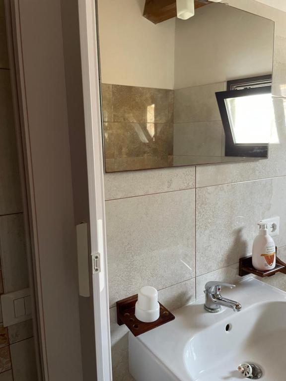 Koupelna v ubytování B&b Asterios
