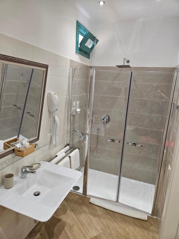 Koupelna v ubytování B&B Mormina