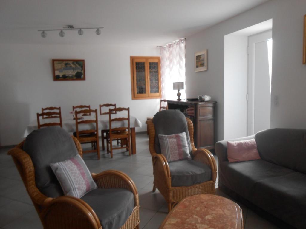 Posezení v ubytování Maison Brix