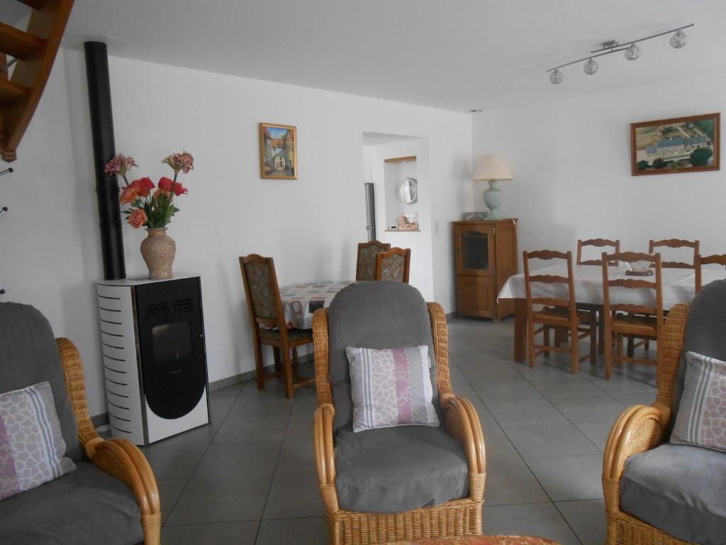 Posezení v ubytování Maison Brix