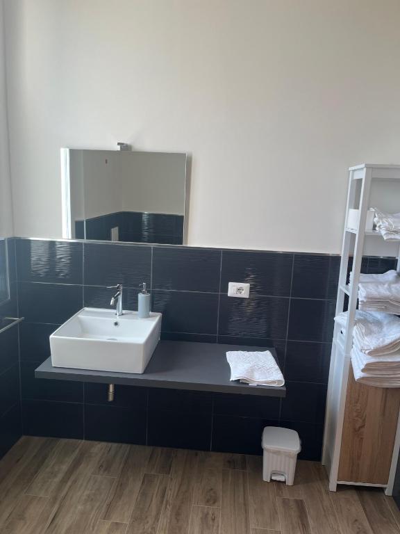 Koupelna v ubytování Casa nel borgo di Capraia