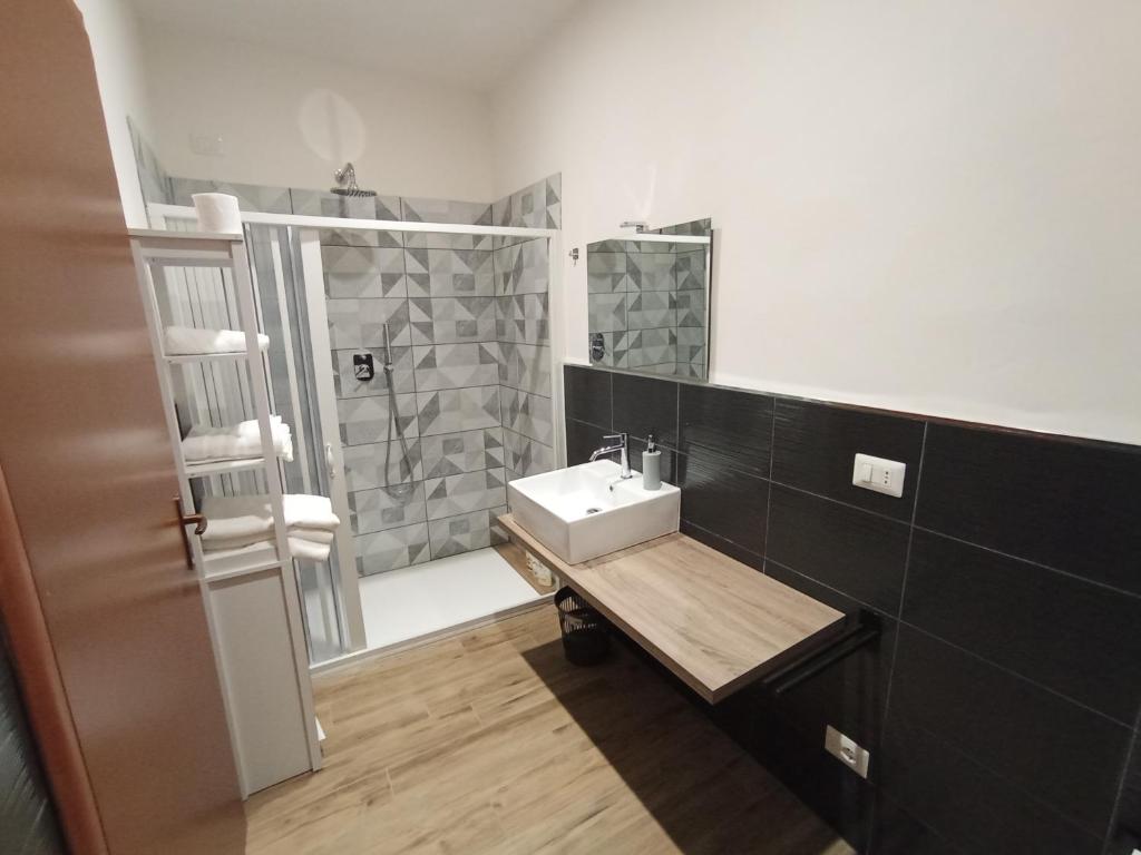 Koupelna v ubytování Casa nel borgo di Capraia