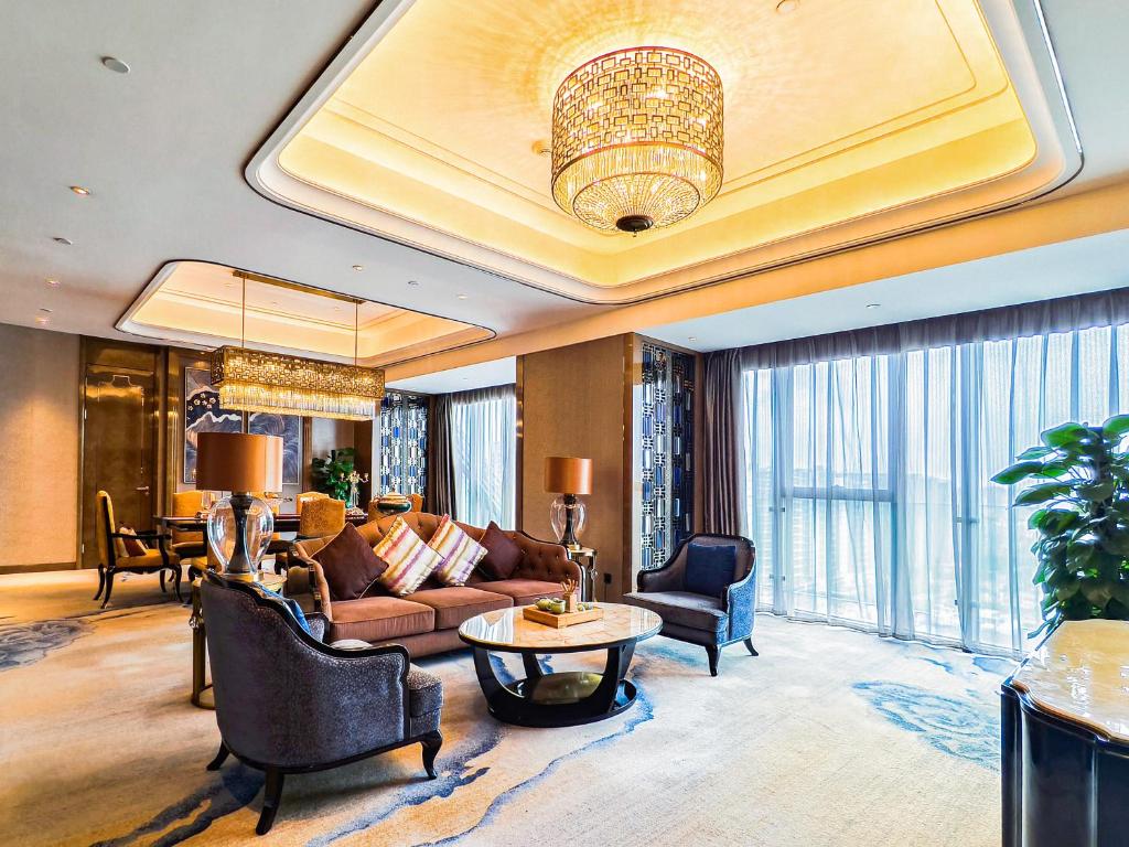 Posezení v ubytování Wanda Vista Kunming