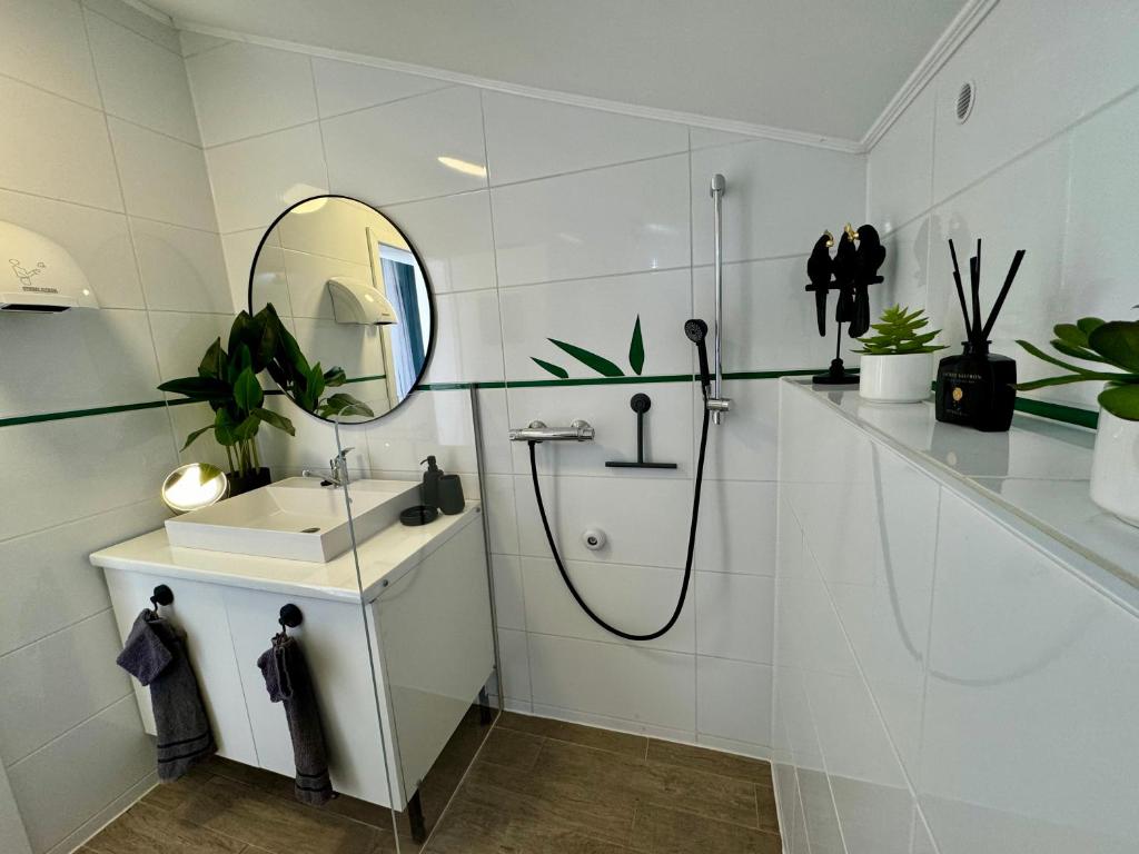 Kúpeľňa v ubytovaní Borbara Apartman