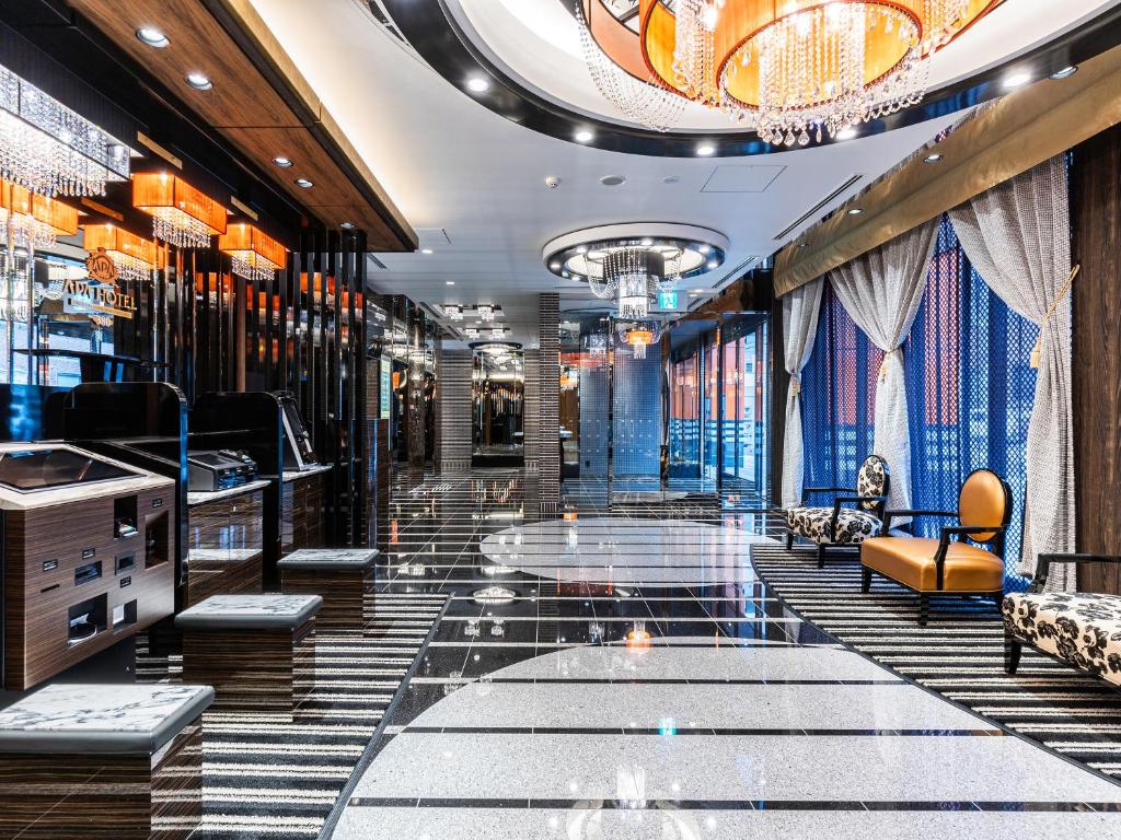 Posezení v ubytování APA Hotel Hiroshima Ekimae Shinkansenguchi