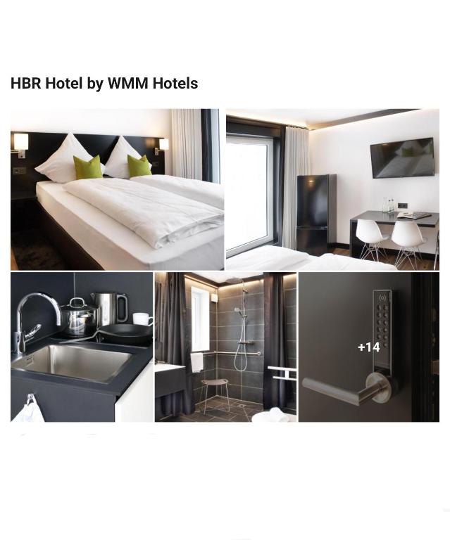 Ένα ή περισσότερα κρεβάτια σε δωμάτιο στο HBR HÔTEL By HÔTEL