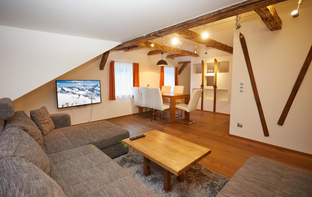 Posezení v ubytování Residence AlpenHeart