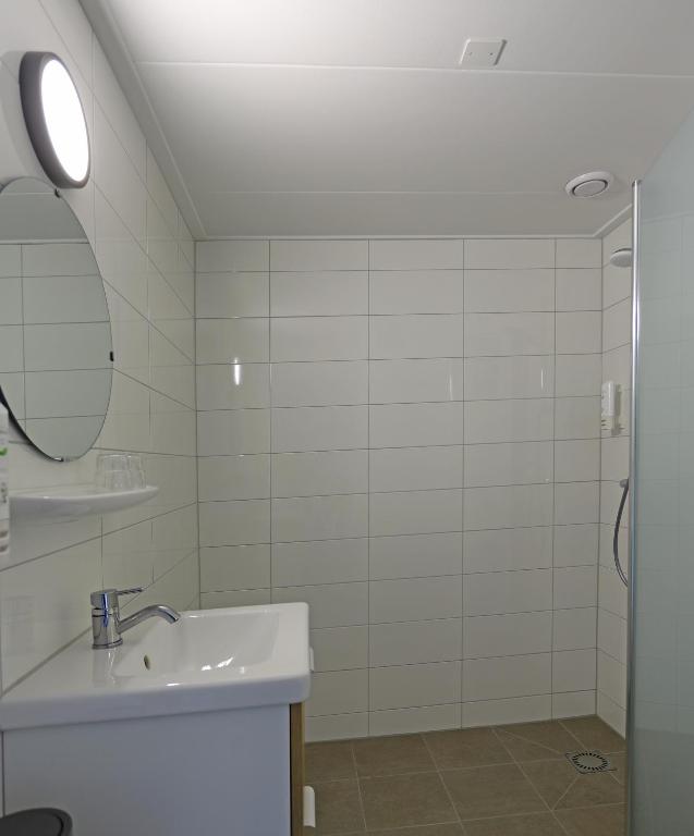 Koupelna v ubytování Hotel Bi-j Ons