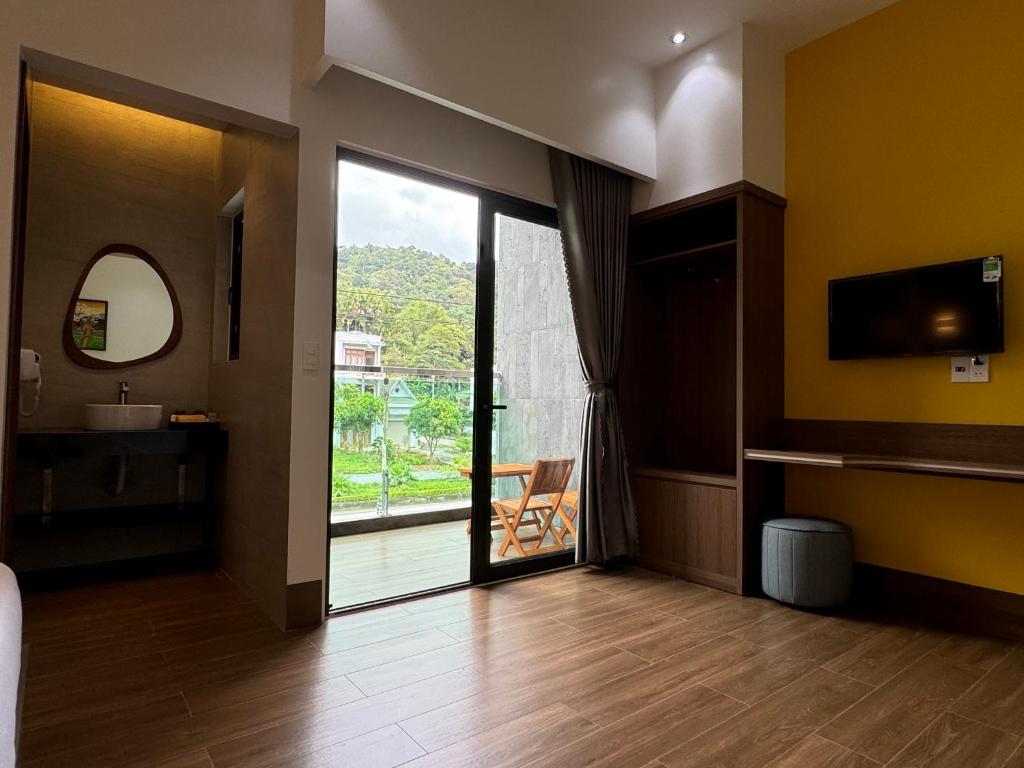 TV/trung tâm giải trí tại Ha Giang Hostel