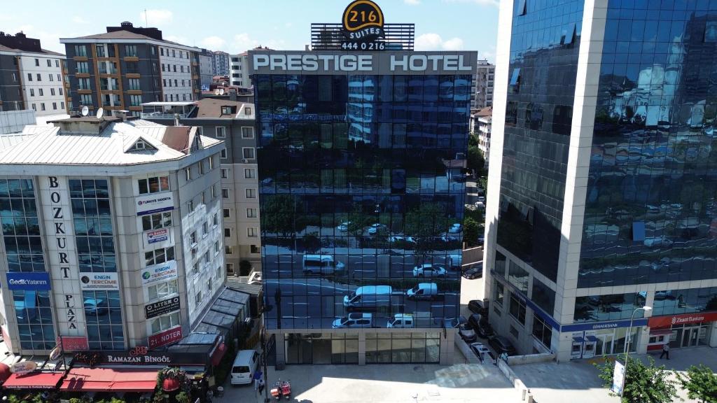 Nespecifikovaný výhled na destinaci Istanbul nebo výhled na město při pohledu z hotelu