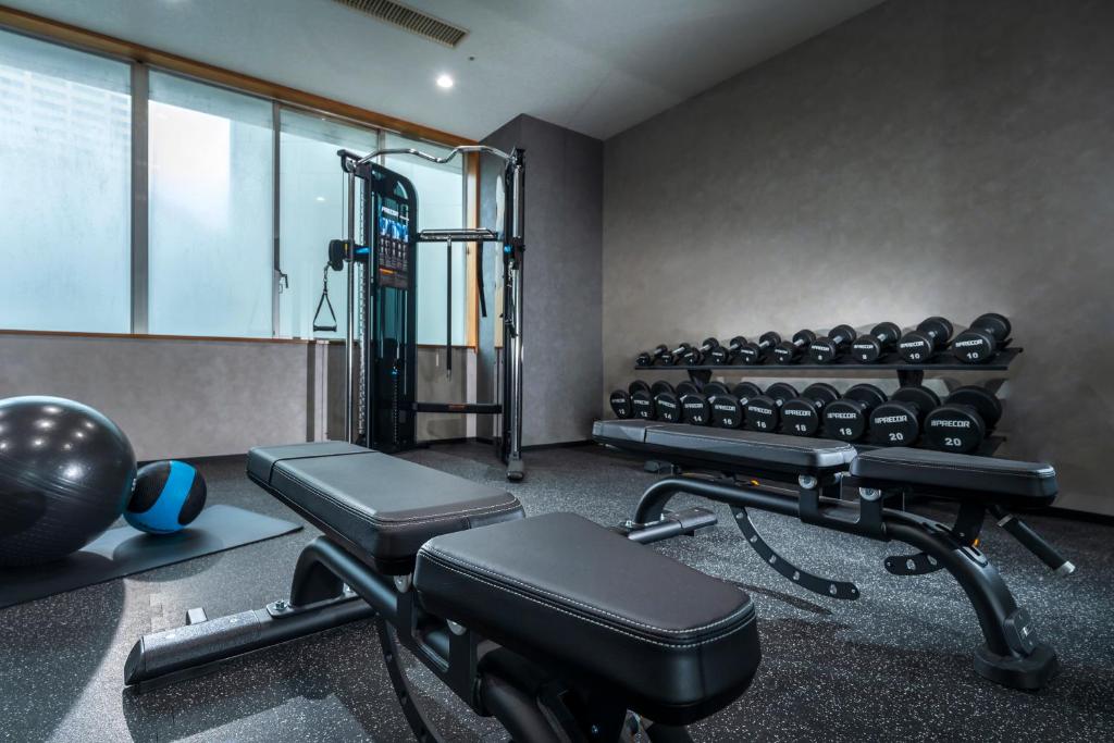 Fitness centrum a/nebo fitness zařízení v ubytování ART HOTEL Nippori Lungwood