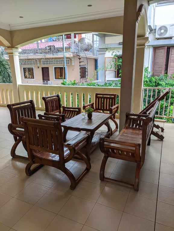Balkón nebo terasa v ubytování IKI IKI Guesthouse