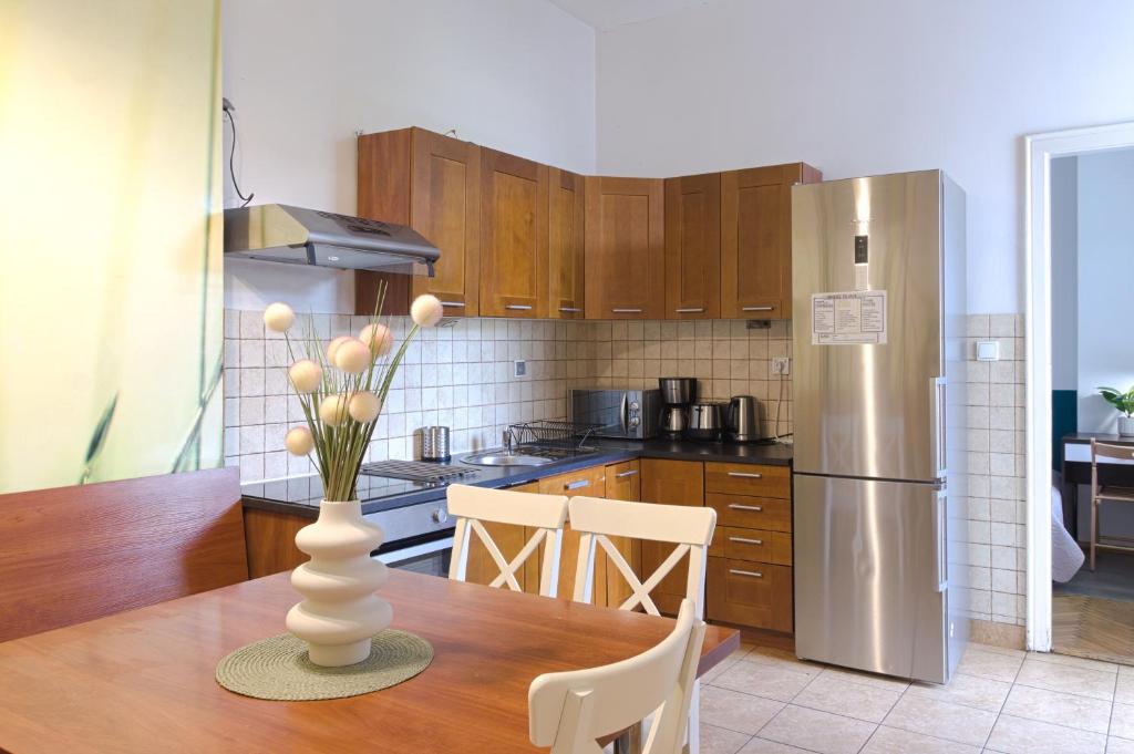 Kuchyňa alebo kuchynka v ubytovaní Unique apartments Krasinskiego street