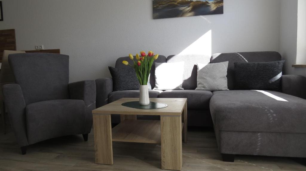 Posezení v ubytování Ferienhaus Tamm-Voß