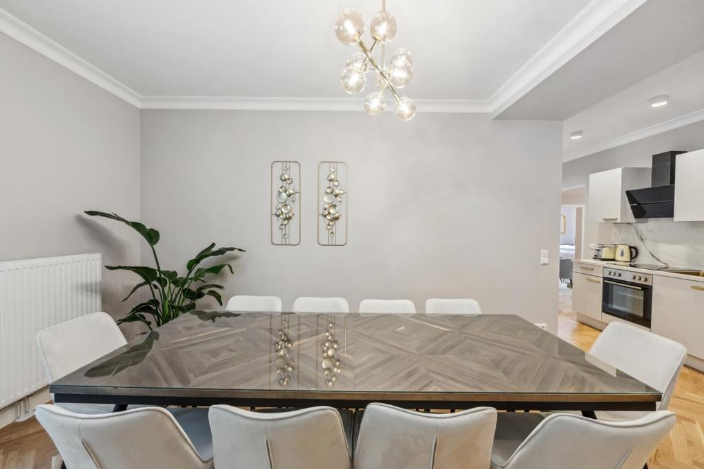 Kuchyň nebo kuchyňský kout v ubytování Residenz Hugo