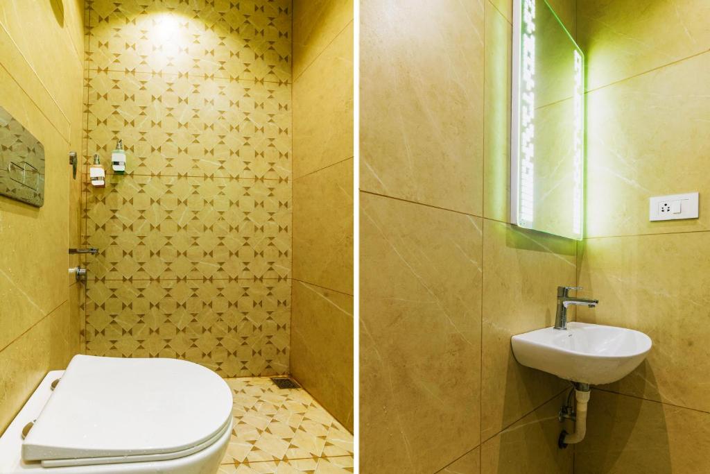 Koupelna v ubytování Hotel Archana Inn