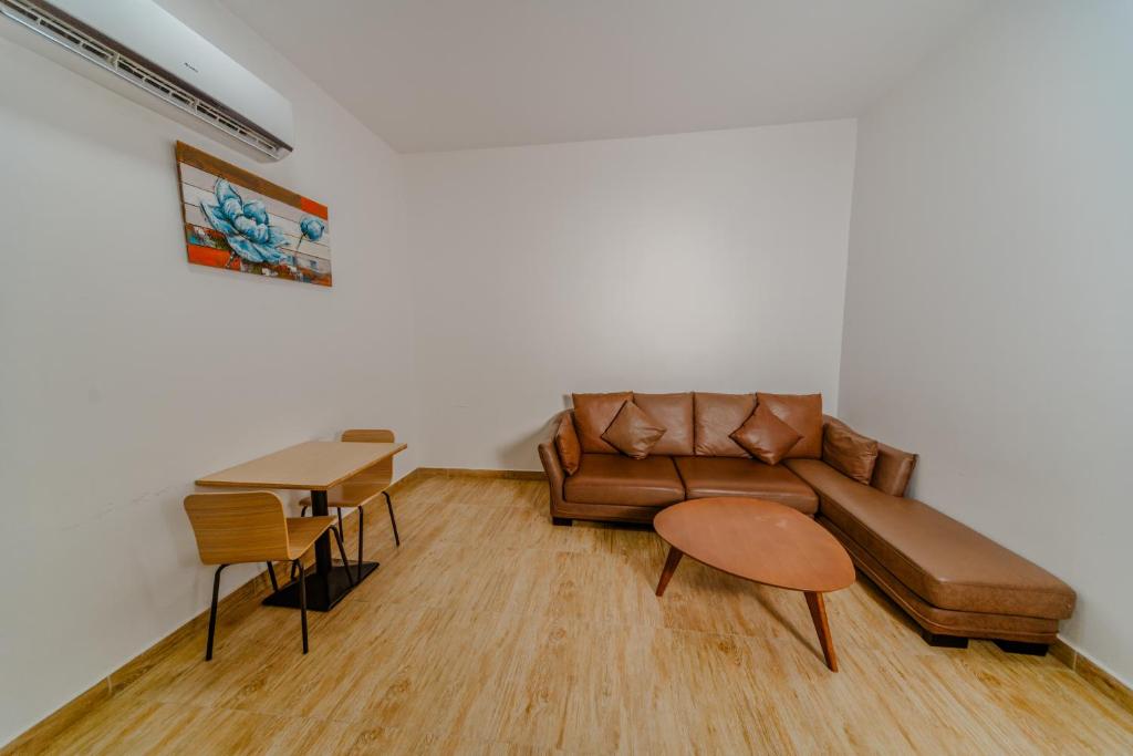 Posezení v ubytování Zaki Hotel Apartment