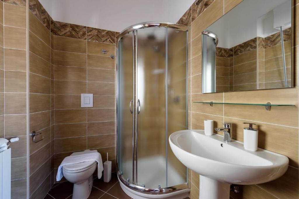 Koupelna v ubytování B&B Rose Villa
